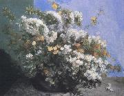 Gustave Courbet Flower oil